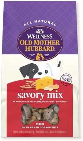 Wellness Old Mother Hubbard Classic Savory Mix Dog Biscuits, Natu...