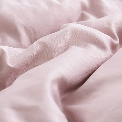 Blush Pink Comforter Set King Size (104X90 Inch) 3 Pieces - Soft Fluffy Ruffled Comforter Sets All Season Lightweight Duvet Insert With 2 Shams For Girls Bedroom Microfiber Down Alternative #TOP4