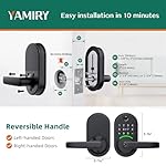 Smart Door Handle Lock with Keypad: Yamiry Fingerprint Smart Knob - Keyless Entry Digital Lock for Front Door - Deadbolt with APP - Generate Passcode Remotely - DIY Installation - Image 5
