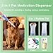 BVQWO Cat Pill Shooter, Pill Popper for Cats, Pet Piller Gun, Pill Pusher Tool for Small Animals with Anti-Falling Silicone Tips, Convenient Medicine Dispenser (Blue)
