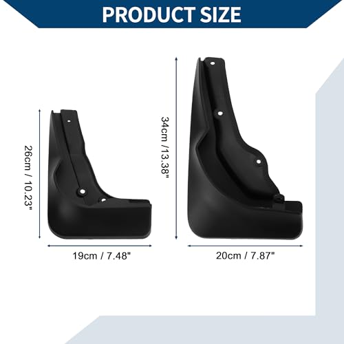 Image of Mud Flaps Splash Guards W /Mount Accessories for Mercedes-Benz C Class(Sport)2013-2015 Front and Rear Mud Guards 1 Set