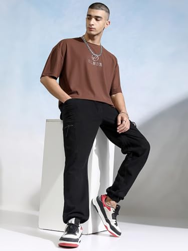 Image of Highlander Men's Carpenter Fit Casual Trousers | Relaxed Fit Trousers | Perfect for Casual Outings,Travel & Work Wear | Trouser for Men