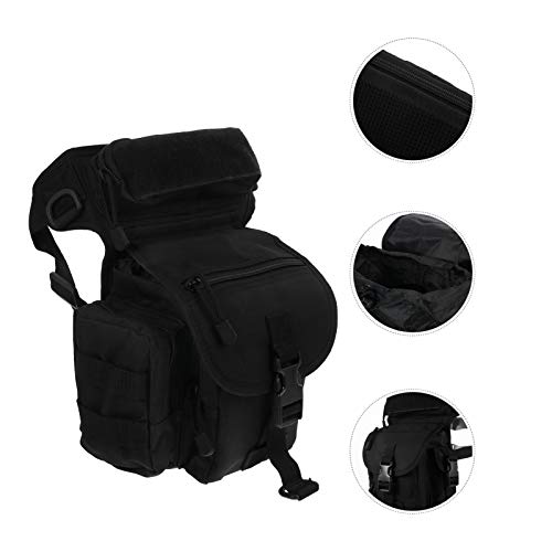 BESPORTBLE Pochete masculina pochete com perna caída, bolsa para coxas, motociclismo, andar à prova