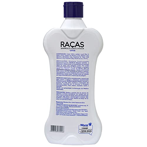 Shampoo e Condicionador Raças p/ Gatos 500ml