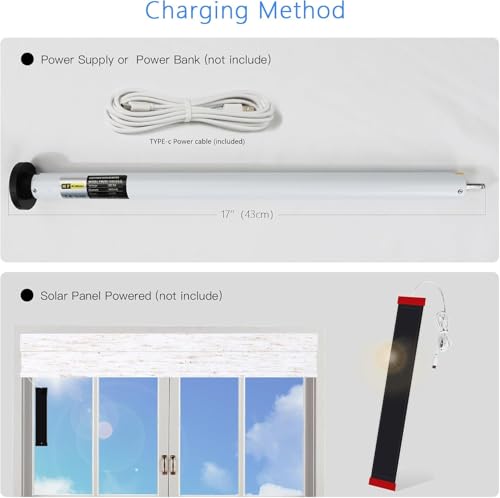 Image of LUXLUV Smart Blinds Motor | WiFi Tubular Motor for Motorized Roller Blind,Windows Shade,Suitable for 1-1 /2 inch (38mm) Diameter Tube - Only Motor (2 Driver Crowns)