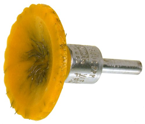 Osborn International 30667SP TY Encapsulated Steel Flared End Brush, Heavy Duty, 20000 RPM Maximum Rotational Speed, 2-3/4" Diameter