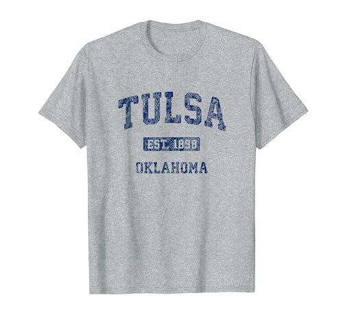 Tulsa Oklahoma OK Vintage Athletic Sports Design T-Shirt