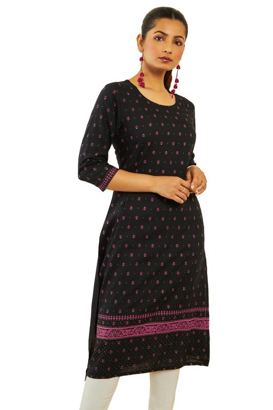 Image of Soch Women's Rayon Straight Kurtas