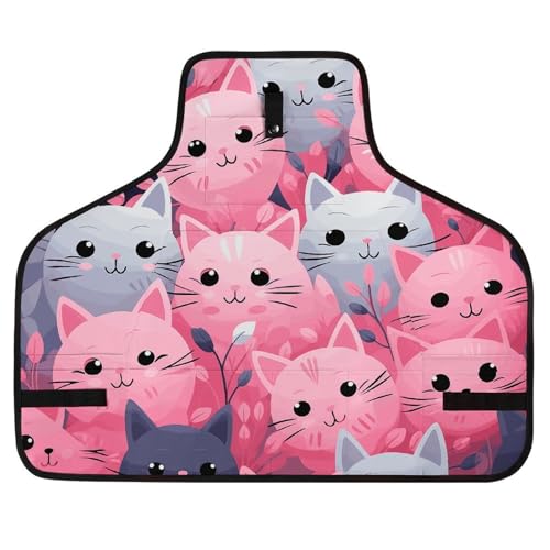 Delantal multiusos Pink Cat con múltiples bolsillos ajustables miniatura 1