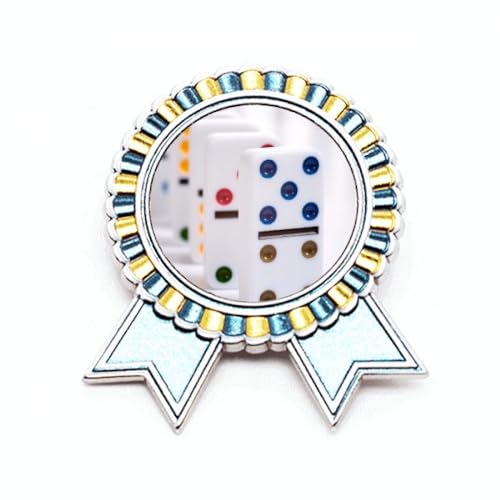 Broche Pai Gow dés de jeu en métal taille M insigne médaille de vainqueur