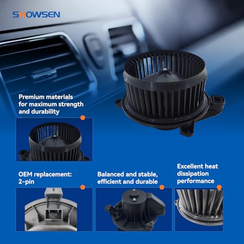 Image of SHOWSEN 76962 AC Heater Blower Motor with Fan for 15-23 Ford Transit-150