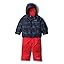 Collegiate Navy Dots Cape Print/Mtn Red