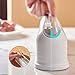 Haguka Plastic Wrap Dispenser with Slide Cutter Reusable Cling Film Dispenser Double Elastic Buckle Adjustable Length for Aluminum foil 1 Roll Plastic Food Wrap Included (White)
