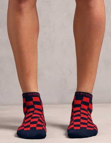Image of U.S. POLO ASSN. Men's ES008 Cotton Stretch Ankle Length Socks - Pack Of 3