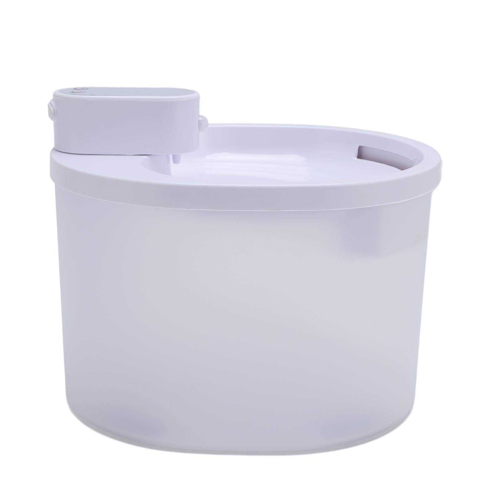 Dispenser D'acqua per Animali Domestici da 2,5 Litri a Batteria Ricaricabile con Fontana per Gatti Senza Fili, con Pompa Silenziosa, Vassoio in Acciaio Inossidabile per Cani e
