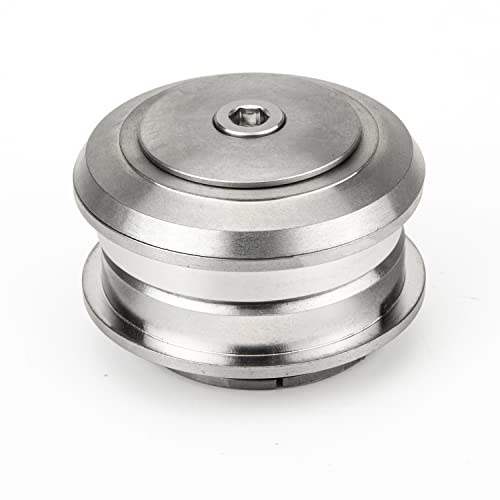 TiTo Titanium Bike Headsets 34mm/44mm/41.8-52mm Titanium Bicycle Parts Cycling Threadless Double Bearing Headsets Suitable for MTB Road Bike Forks(44mm)