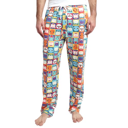 Pokemon Gotta Catch Em All Mens Multi-Colored Sleep Pajama Pants-XL