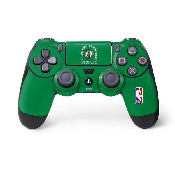 Skinit Decal Gaming Skin Compatible with PS4 Pro/Slim Controller - Officially Licensed 2024 NBA Champions Boston Celtics Design