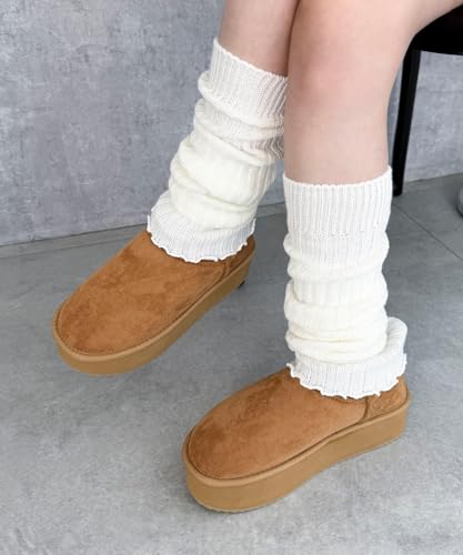 厚底デザインのブーツシルエット