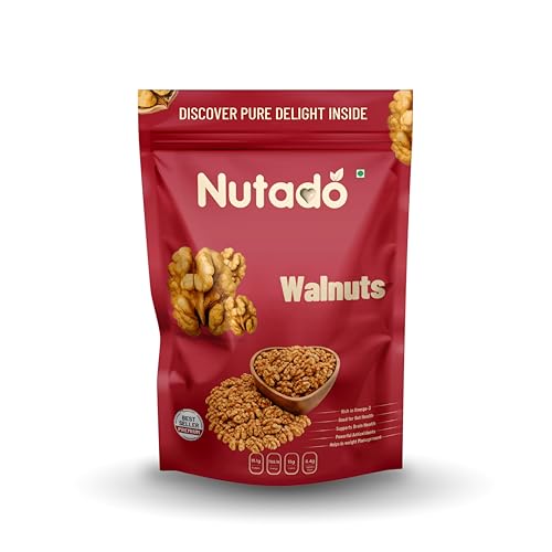 Image of Nutado Premium California Walnut Kernels 200g | Walnuts without Shell | Akhrot Giri | Dry Fruits, Healthy Snacks | Natural Walnut Kernels | Rich in Protein, Iron & Source of Omega-3 |Dry Fruits | Nuts | Grocery Items