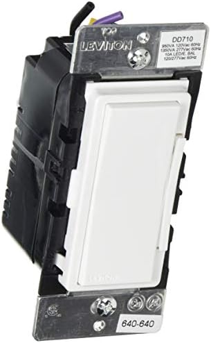 Leviton Decora Digital Dimmer Switch for 0-10V LED, Mark 7 Florescent Ballasts, DD710-BDZ, White