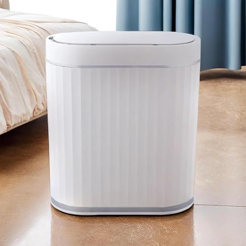 Image of Kuber Industries 7L Plastic Automatic Touchless Motion Sensor Dustbin | Quick Open, Soft Close Lid Garbage Bin for Kitchen & Bathroom | Indoor & Outdoor Trash Can