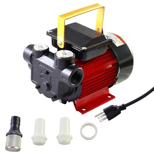 CREFITECH 110V-120 Electric Diesel Fuel Transfer Pump 18 GPM 550W Self-Priming NPT Threads for Diesel & Kerosene Not for Gasoline