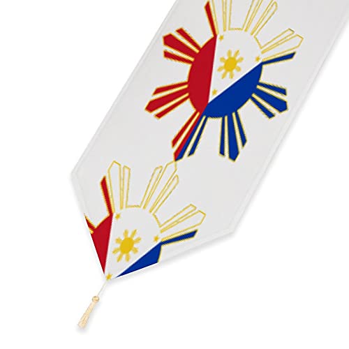 Xkawpc XKAWPC2021080805 Filipino Flag Table Runner Print Tablecloth Dining Table Decoration thumb #3