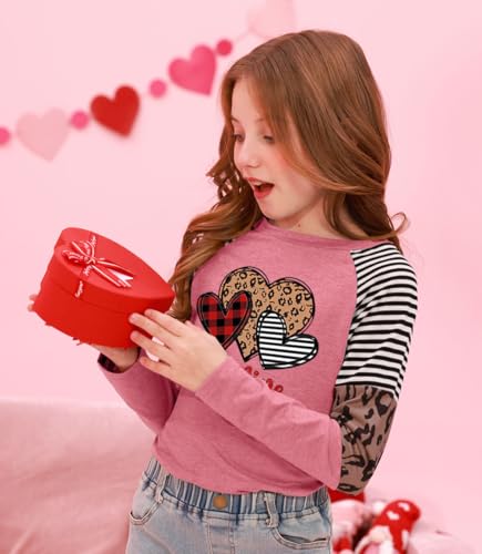 Image of BesserBay Girls St Patrick's Day Raglan Shirt Irish Sequin Lucky Stripe Shamrock Graphic Top 4-14 Years
