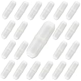 Joaoxoko Magnetic Stir Bars 20pcs PTFE Stirrer Mixer, 20 mm/ 0.8 Inch White Stir Bar