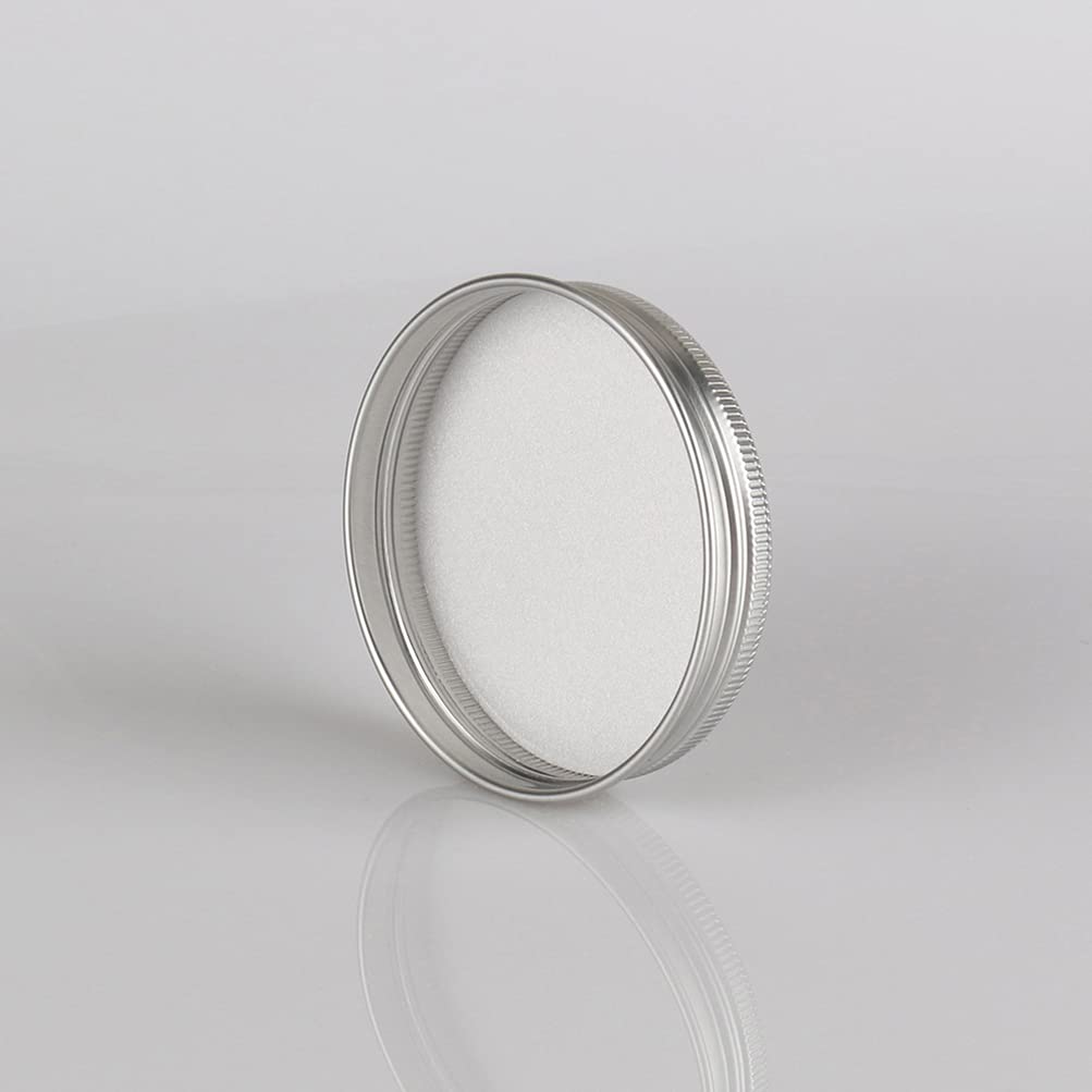 ZEOABSY 10 Piezas Tarros de Aluminio con Tapa Rosca 60ml, Plata Tarros de Aluminio Vacíos Redondo para Contenedor De Cosméticos Cremas Caja de almacenaje con 5 Espátula y 1 Etiqueta — view 7