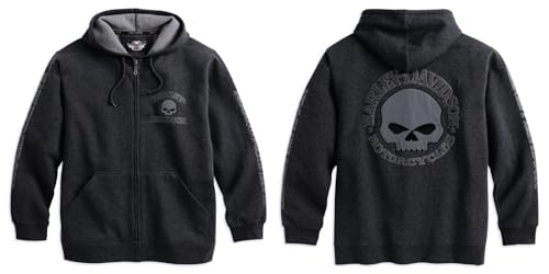 HARLEY-DAVIDSON Hooded Skull Sweatshirt Herren Hoodie, 99107-18VM, XL