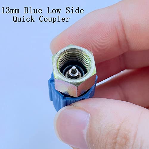 R12 To R134A Ac Retrofit Fitting Adapter Kit, R12 R22 To R134A High/Low Fitting Port Retrofit 1/4’’ To 7/16"-20 Unf Conversion Adapter,Fits For Ac Air Conditioner Refrigerant #TOP2