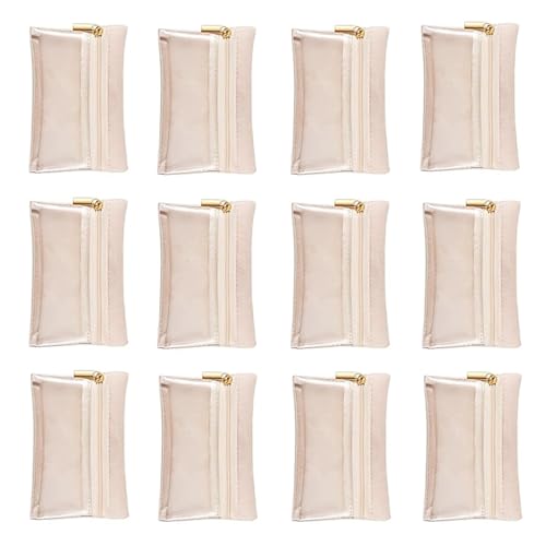 ジュエリー用の12の旅行ポーチのセット透明なジッパー式の収納バッグホームアクセサリー旅行宝石の主催者