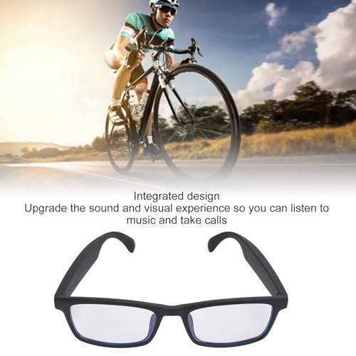 Smart Glasses, Bluetooth 5.3 Glasses with Blue Light Filter, Built in Mic, Touch Voice Assistant, Music Glasses for Outdoor Cycling, Driving - Image 3