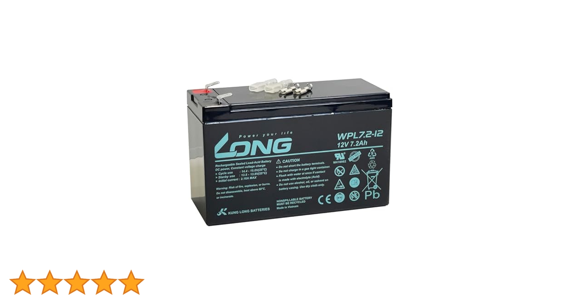 Amazon.co.jp: ロング (KUNG LONG BATTERIES) 産業用鉛蓄電池