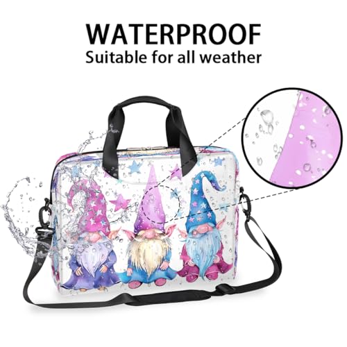 Bolsa para laptop con diseño de tres gnomos coloridos y estrellas miniatura 2