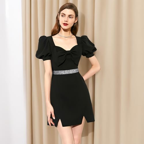 Rhinestone Elastic Belt for Women,Stretchy Shiny Crystal Belt Bling Wide Waist Belt for Women Dress