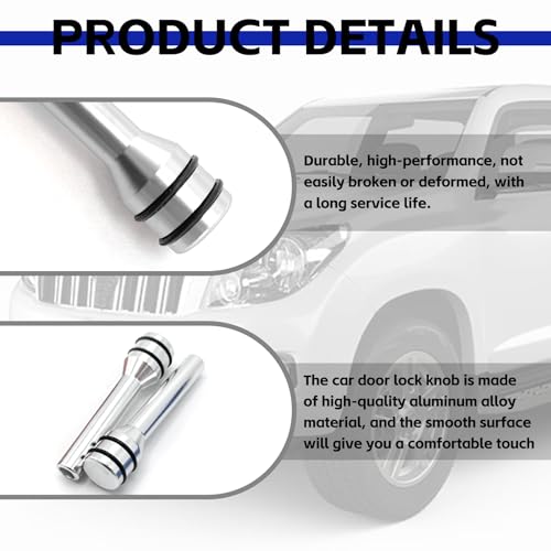 image for NTNEV 4PCS Car Door Lock Knobs, 1.93