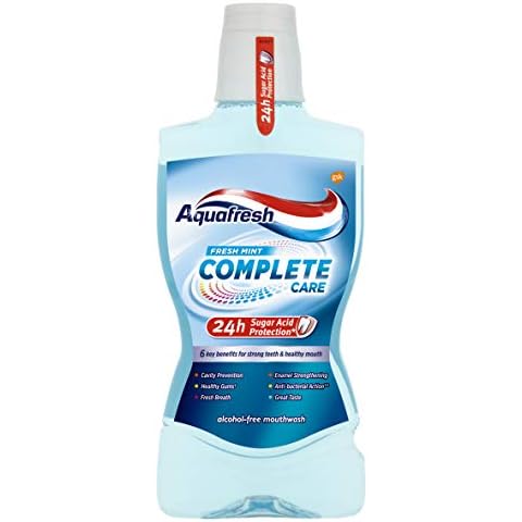 Aquafresh Complete Care Mouthwash with Fluoride, Fresh Mint, 500ml Cover
