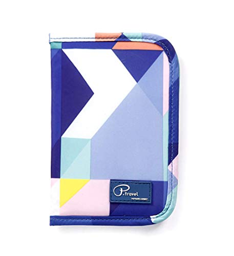 Preisvergleich Produktbild Repuhand Reisebrieftasche für Männer Frauen Schutz Reiseorganizer Mappe Reisepass Reise-Dokumente Tasche Kreditkarten-Halter Ausweistasche mit Reißverschluss-Fächern für Pass