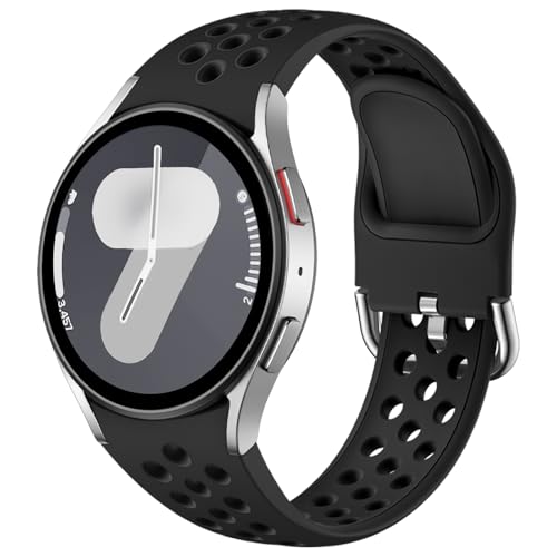 DaQin No Gap Sport Band Compatible with Samsung Galaxy Watch 7/6/5/4 Band 40mm 44m/Galaxy Watch...
