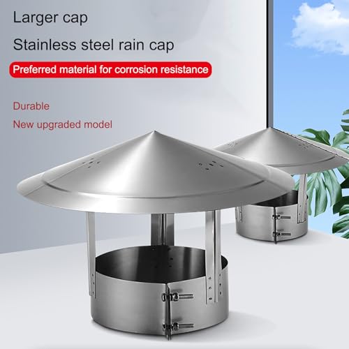 Chapeau de cheminée acier inoxydable couvercle ventilation durable