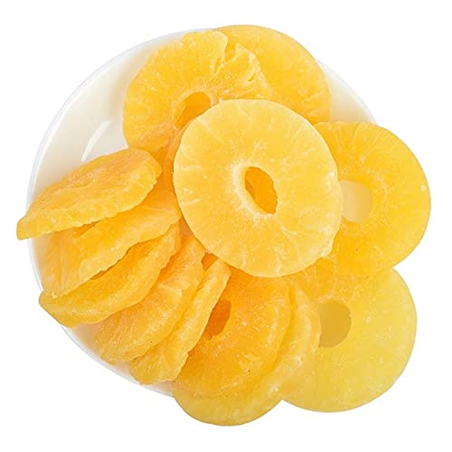 Image of Nutwiz Dried Pineapple Rings 800 Grams (200g X 4) - Family-Friendly Tasty, Softy & Chewy Healthy Fruit Snack Loved by Kids, Great for Baking, Cooking and Trail Mixes | Candied Pineapple Rings Perfect For Hiking and Travel Enthusiasts | No Added Sugar, Vegan Friendly Sun-Dried Pineapple