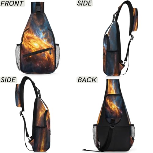 Bolso tipo sling unisex para viaje y senderismo cosmos miniatura 6