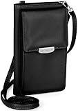 ONEFLOW Handy Umhängetasche Damen klein kompatibel mit alle Archos Handys - Handytasche zum Umhängen mit Geldbörse, Schultertasche Vegan Leder, Schwarz