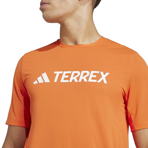 adidas Homme Terrex Multi Climacool Logo Tech T-Shirt, Semi Impact Orange, S