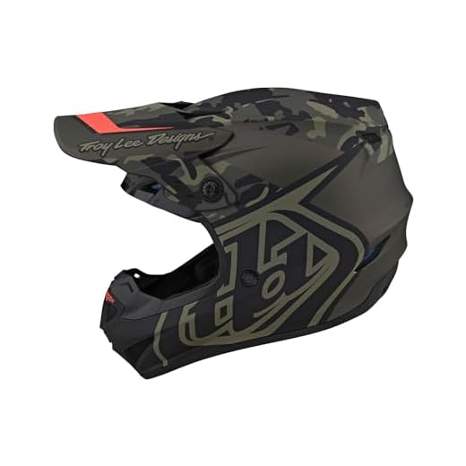 Troy Lee Designs GP Overload CAMO Full Face Adult Offroad Motocross Helmet Lightweight. Adventure, Dirt Bike, SXS, Powersports. Unisex. (XL, Green/Gray)