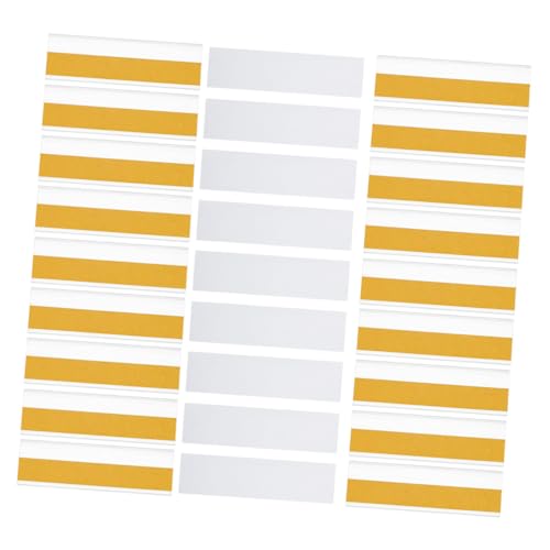 YUYUETIME 50個透明自粘??架 耐久性プラスチック製ラベルポケット 事務所 スーパーマーケット用価格表示ホルダー 粘着式ラベル収納棚タグ