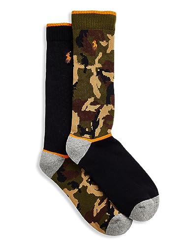 POLO RALPH LAUREN Big & Tall Socks Camo Cotton-Blend Crew Sock 2-Pack Mens Big Tall3